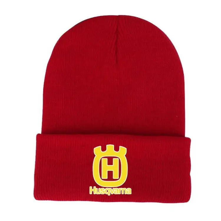 For Husqvarna Motorcycle Enthusiasts Knitted Hats Windproof Hats For Autumn and Winter Warm Hats Baseball Hats Trendy Cold Hats
