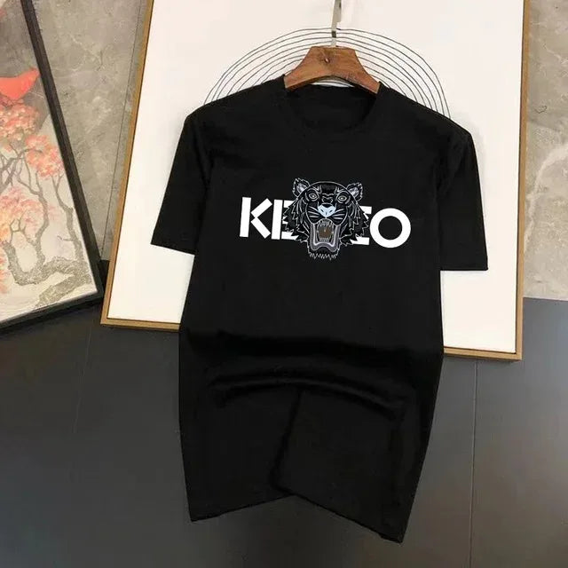 2025 New Fashion Hot Luxury Brand Printed Men's T-Shirt High Quality Summer Wear Tops Training Loose Cotton Sportswear Outfits