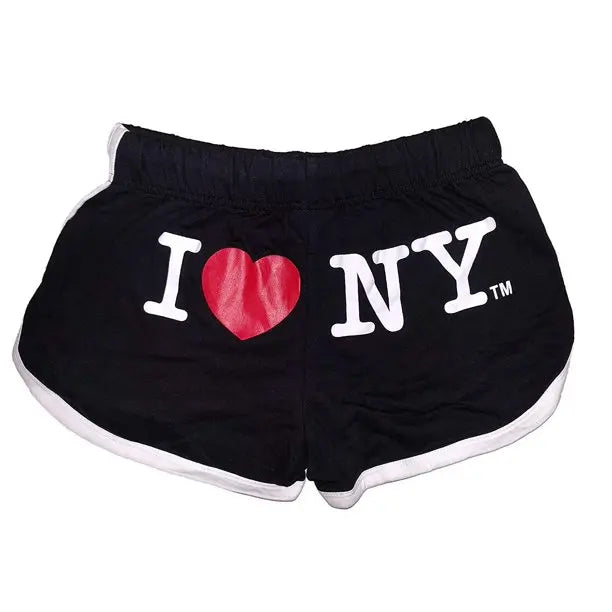 Y2k Loose Y2K Clothing Women's Shorts High Waist I LOVE NY Print Summer Harajuku Aestheticism Fashion Sports Sweatpants Beach