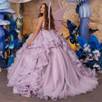 Light Purple Flower Girl Dresses for Wedding Ball Gown Pleats Ruffles Baby Litter Girl's Birthday Party Ball Gowns Customized