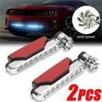 1/2Pcs Car LED DayTime Running Light Wind Powered LED Floodlights Auxiliary Lighting Motorcycle Lamp Automobile Day Headlight