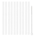 Reusable Straw with Cleaning Brush Plastic Replacement Straw Compatible with Stanley 40 oz 30 oz Cup Tumbler