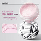 Pink Glitter Setting Powder 3 Color Long Lasting Oil Control Pearlescent Natural Face Matte Shimmer Loose Powder Makeup Cosmetic