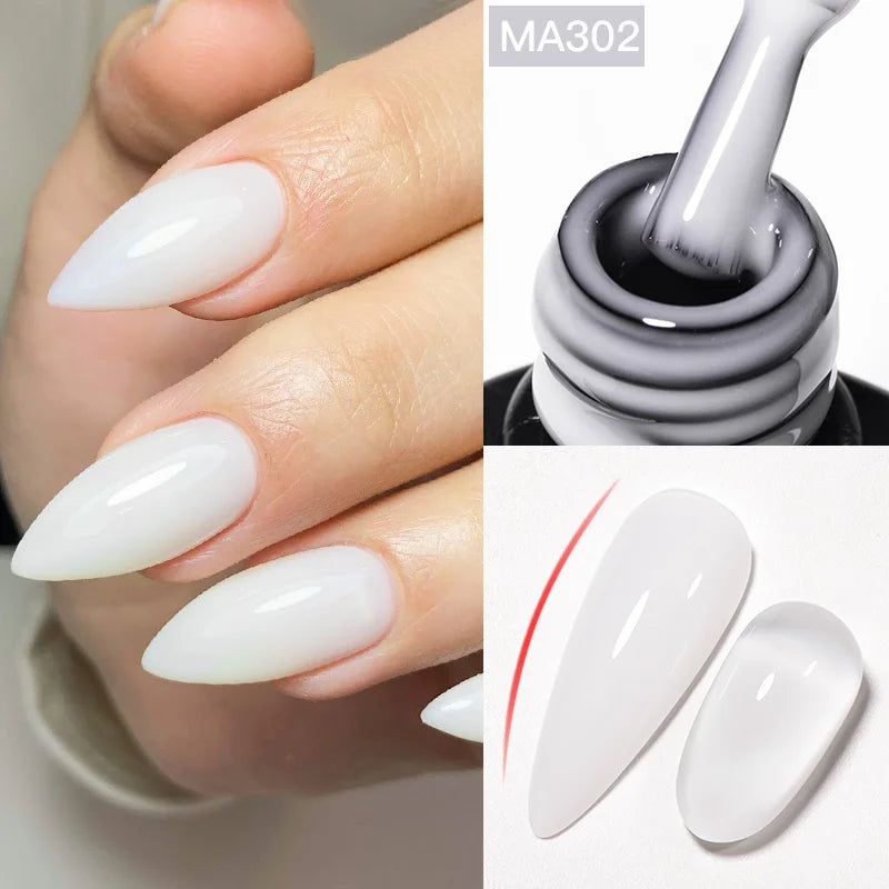 7ml Nude Rubber Base Gel, 68 Colors, DIY Nail Art Supplies Gel for Nails Design, UV LED Soak Off, Easy to Apply, Long Lasting