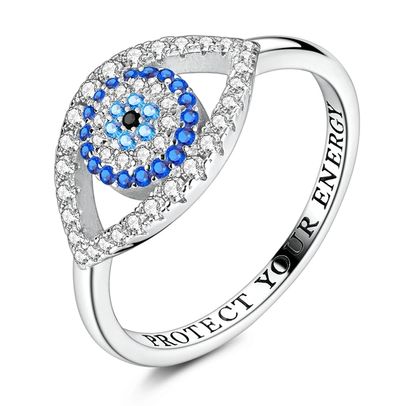 Original 925 Silver Sparkling Zircon Ring Stackable Classic Shine Stone Round Rings For Women Wedding Anniversary Jewelry Gift
