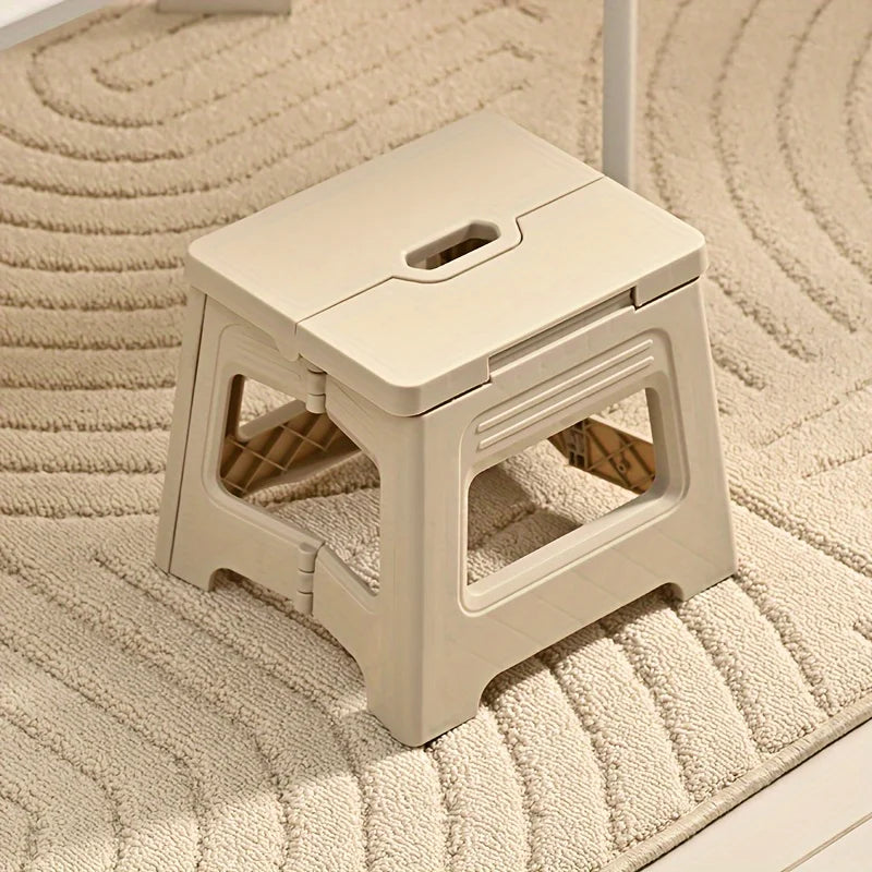 Portable Adjustable PP Stool, Non-Slip & Durable. For Home, Kitchen, Bathroom, Travel, Fishing. Lightweight & Space-Saving.