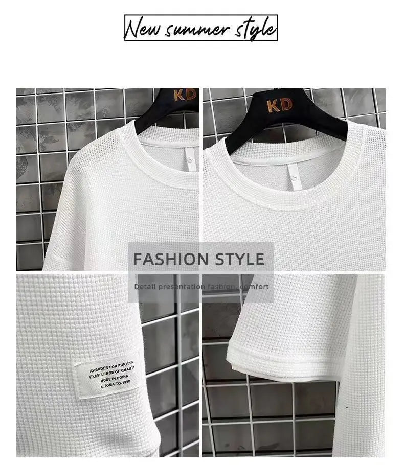 Summer 2026 New Men's pullover sportswear Set, fashionable basketball men's casual short-sleeved T-shirt + shorts two-piece set
