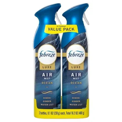 Air Freshener Spray - Ocean Scent - 8.1 Oz: Aerosol, Dye-Free, Phthalate-Free, Suitable for Indoor Spaces