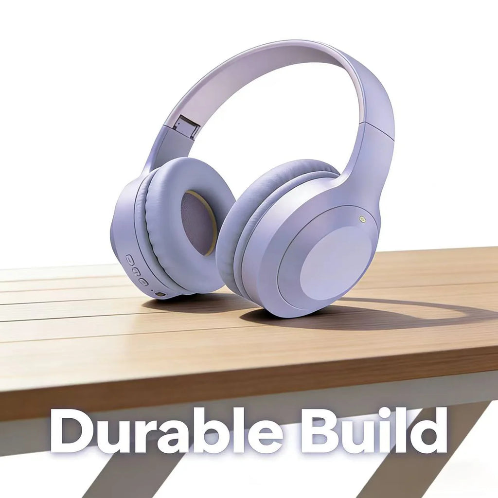 M5 Wireless Bluetooth Headphones HiFi Stereo Over‑Ear Foldable Headset with Mic Support TF Card & AUX