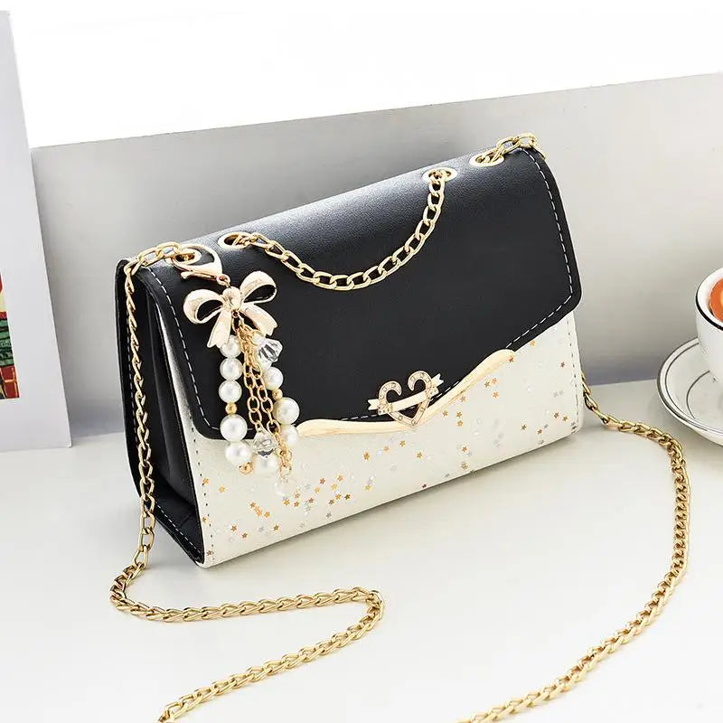 Korean Version Women's Crossbody Bag Sequin Chain Shoulder Bag Mobile Phone Bag