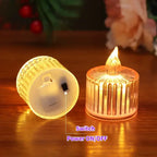 LED Crystal Candles Electronic Flameless Proposal 4/6/12PCS Lights Wedding Party Home Room Decor Romantic Date Holiday LED Light