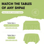 1-10Pcs Disposable Round Table Cloth 84“ Decorative Plastic Tablecloth For Wedding Birthday Christmas Spring Easter Summer Party
