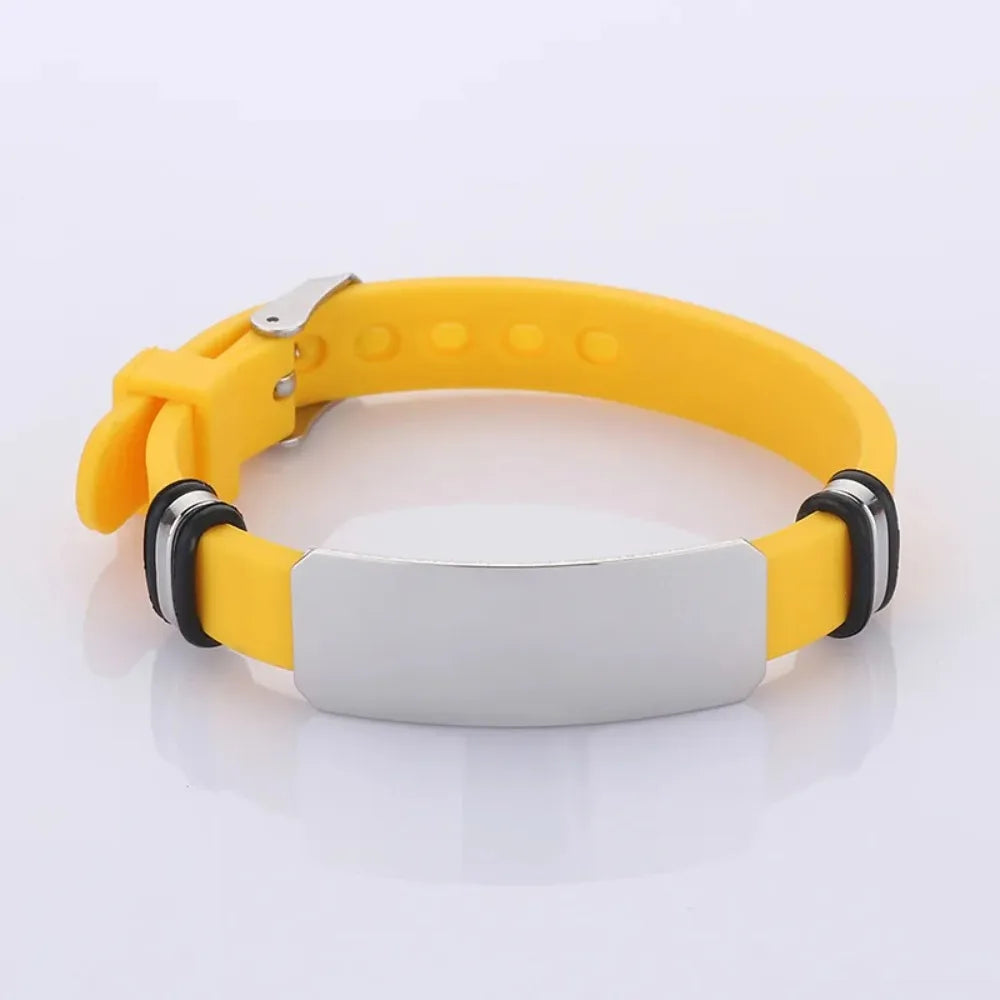 Fashion Couple Bracelets Stainless Steel Silicone Multi-color Wristband Valentine's Day Gifts Jewelry