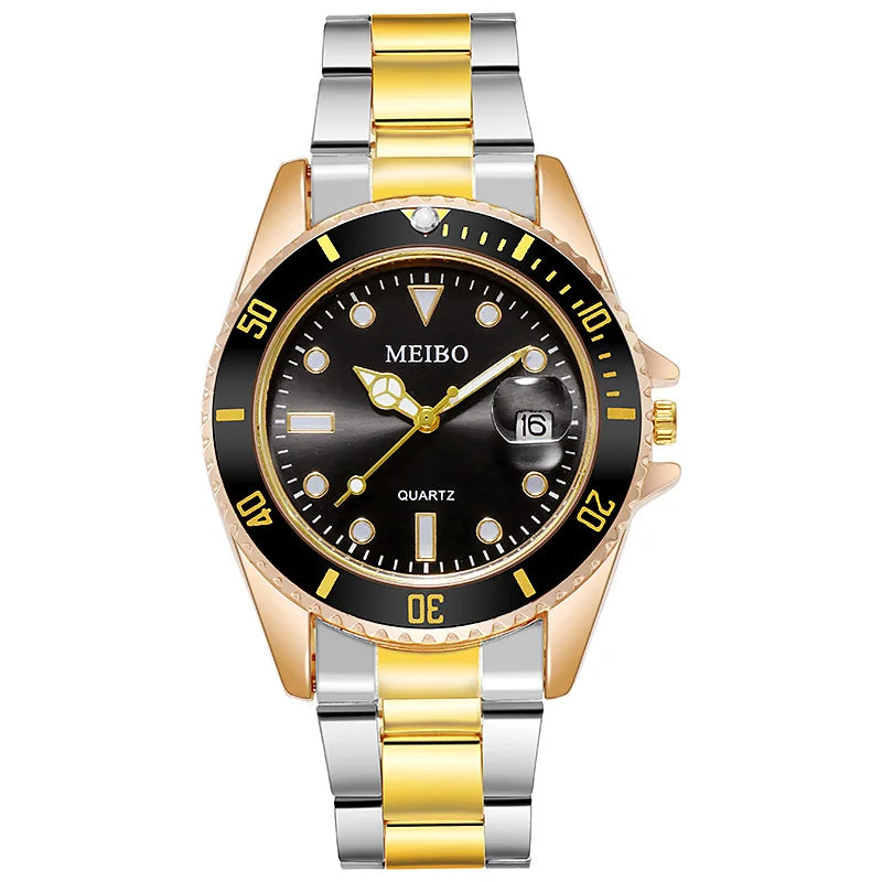 New Fashion Famous Man Luxury Calendar Quartz Watch Men Stainless Steel Casual Watches Reloj Hombre Male Wristwatches Gift Clock