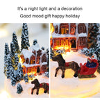Christmas Decorations  LED Night Lights Luminous Micro Landscape House Children's Creative Gift Christmas New Year Ornaments