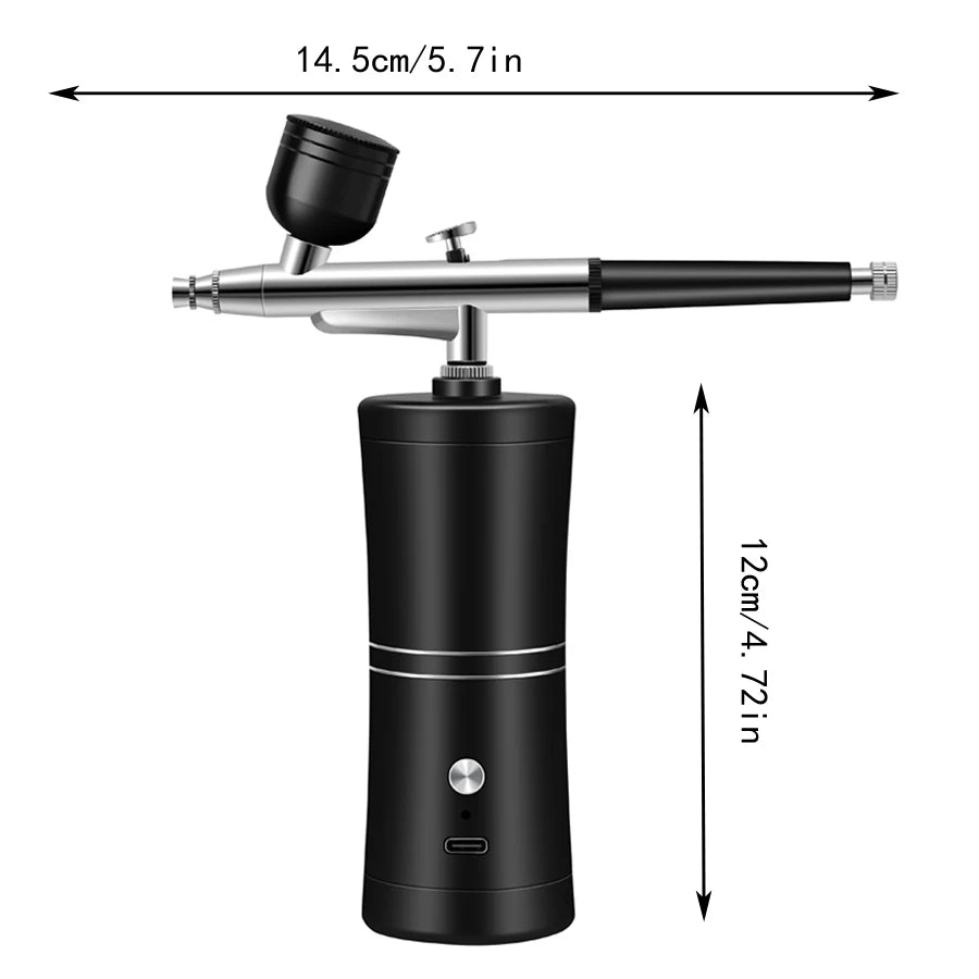 Portable Airbrush With Compressor Kit For Beauty Nail Art Cake Decorating Makeup Model Painting