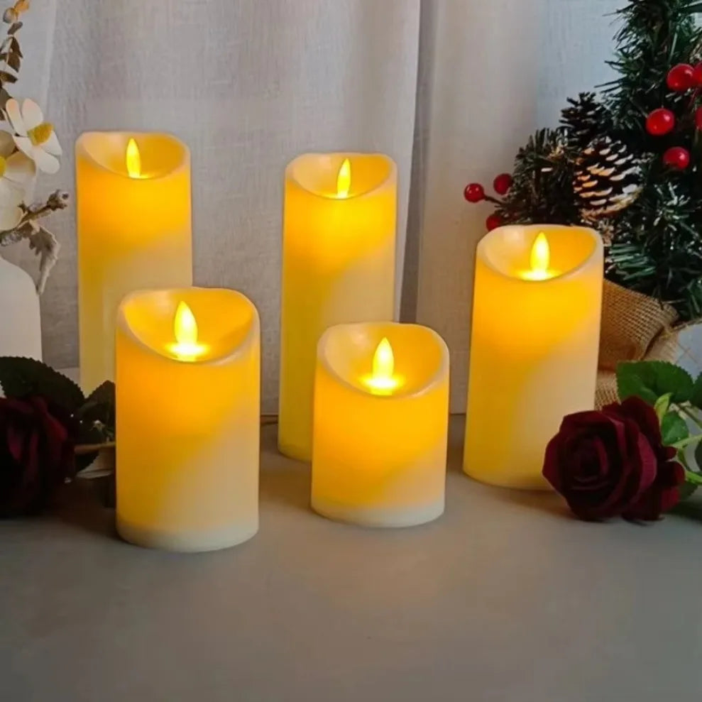1~10PCS Swing Flameless LED Candles Flickering Simulation Light for Christmas Wedding Birthday Party Home Decoration Supplies