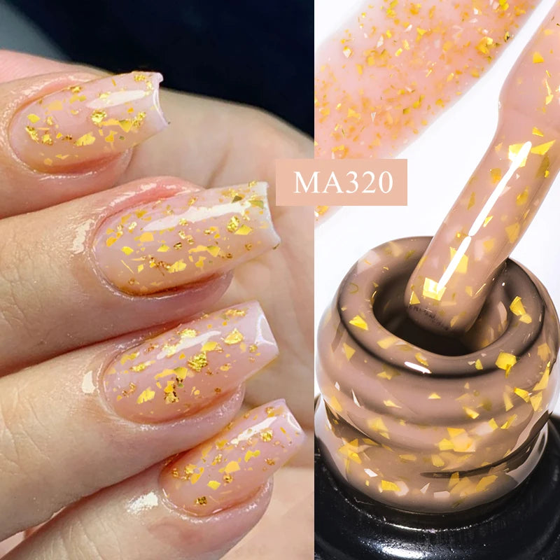 7ml Nude Rubber Base Gel, 68 Colors, DIY Nail Art Supplies Gel for Nails Design, UV LED Soak Off, Easy to Apply, Long Lasting