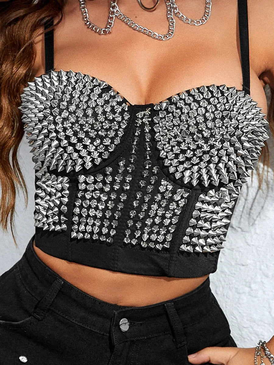 Y2k Tops Fashion Clothes Tank Casual Vintage Corset Summer Sexy Party Club Stage Show Streetwear Tees Camis Women Clothing
