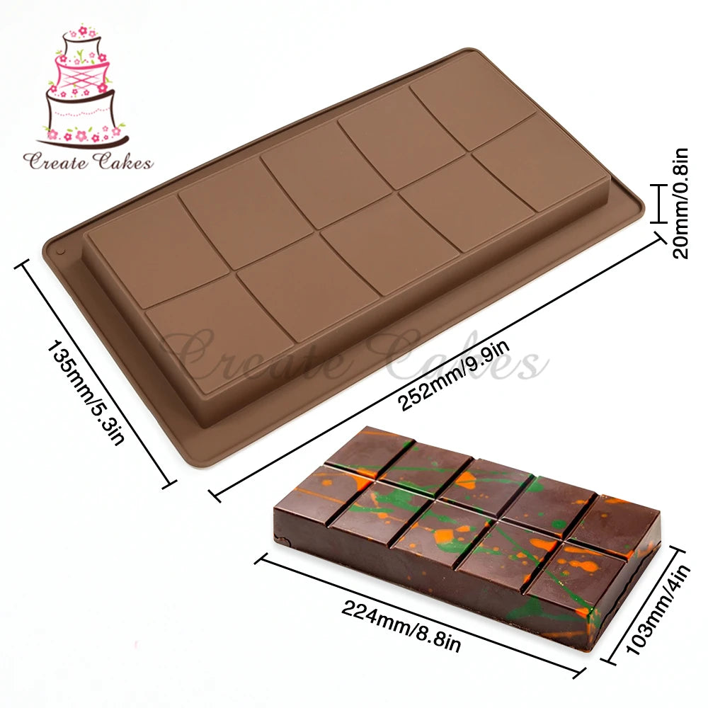 Popular Dubai Silicone Chocolate Mold Baking Tools Non-Stick Silicone Cake Mould Jelly Candy 3D DIY Molds Kitchenware