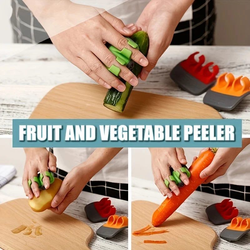 1 Easy and Convenient Black Green Peeler, Sharp Blade, Non Slip Grip, Suitable for Kitchen and Camping