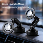 Universal Vacuum Suction Cup Magnetic Car Phone Holder Foldable 360° Rotation Mount Ideal for Bedroom Bathroom Glass Dashboard