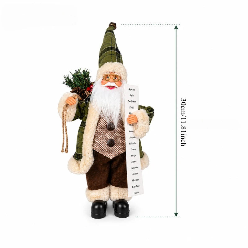 1PC  Santa Claus Ornament Christmas/New Year Home Desktop/Window/Fireplace Decoration Creative Festive Atmosphere Decoration