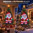DIY Pixel Light Show Smart Animated Christmas Tree Lights USB Powered with Star Topper LED String Lights Waterfall Lights