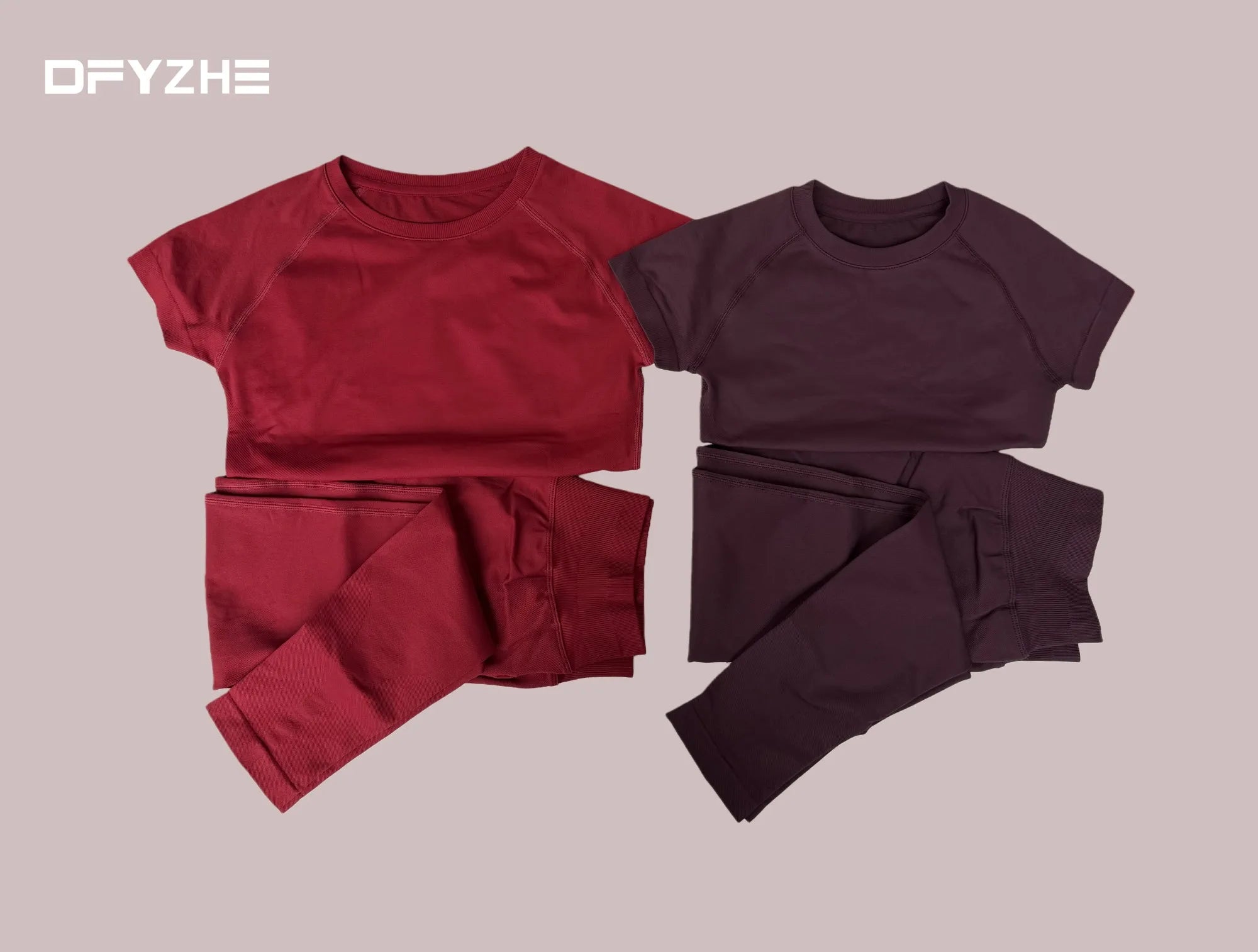 summer new T-shirt long pants two-piece set round neck short sleeved tight pants, yoga fitness tight pants, running sports set