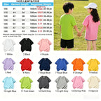 Girls K-POP Idol Group Print Short Sleeve T-Shirt Cute Cartoon Graphic Tee Kids Summer Casual Top