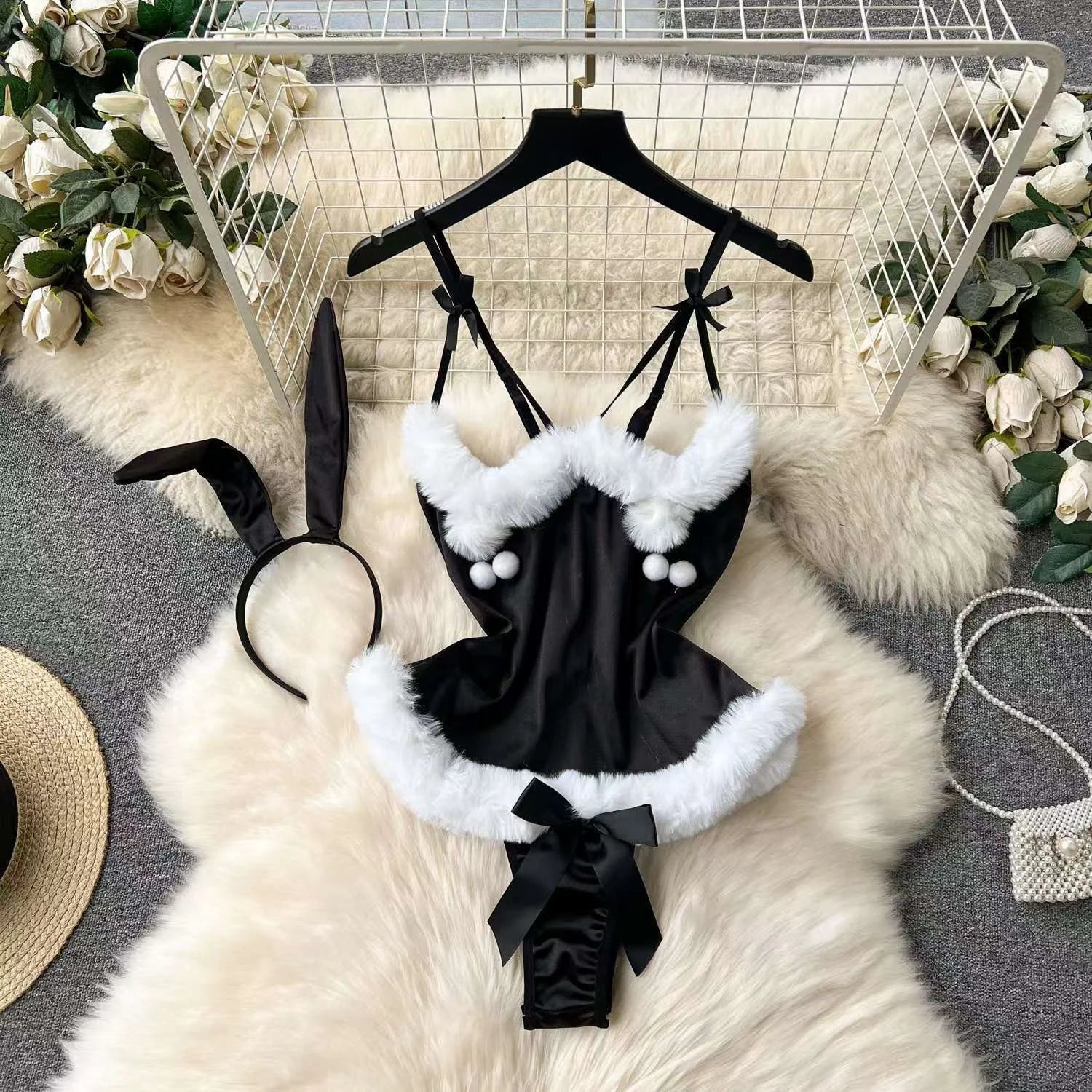 Valentine Party Sleepwear Combination Catsuits Slim Intimate Erotic Mesh Strappy Rompers Women Bodysuits Lingerie Sexy Sets