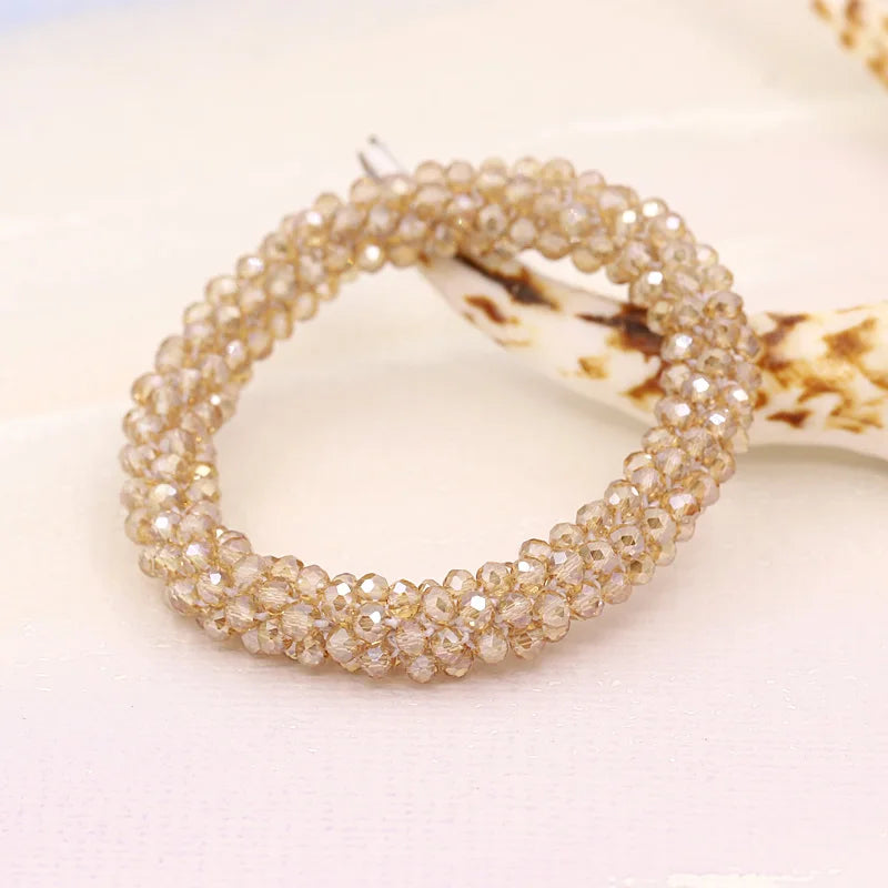 Bracelets for Women Multilayer Crystal Beads Strand Bracelet Boho Bracelet Jewelry Female Gift Wrist Accessories