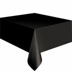 1pcs Disposable Plastic Rectangle Table Cloth Wipe Clean Party Red White Black Tablecloth Covers for Birthday Wedding Christmas