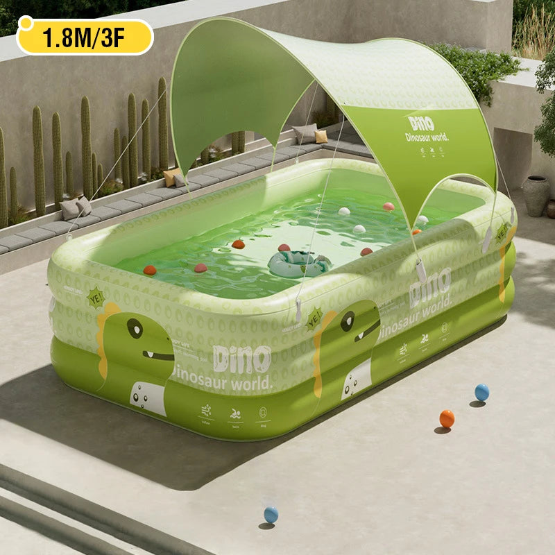 BIG Inflatable Swimming Pool baby Pools 2.6/2.1/1.8/1.5M Removable Above Ground  Children Large Family Party Pools Outdoor games