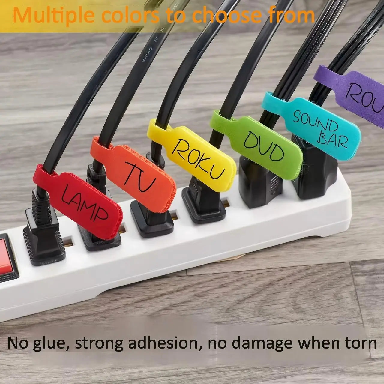 20/30/50 colored cable ties for cable marking, organization, and identification, durable and easy to use, capable of writing