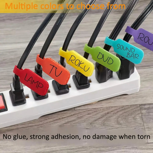 20/30/50 colored cable ties for cable marking, organization, and identification, durable and easy to use, capable of writing