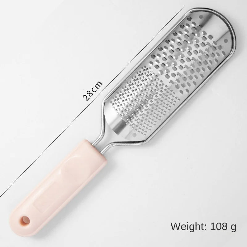 1Pcs File Pedicure Stainless Steel Foot Scrubber Heel Callus Dead Skin Remover Exfoliating Professional Feet Care Tool Pedicure