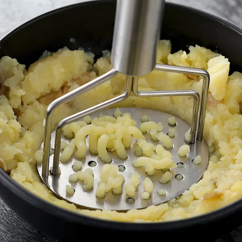 1PC Double-layer Potato Masher Press Mashed Potatoes Wavy Pressure Ricer Fruit Vegetable Press Crusher Kitchen Accessories Tools
