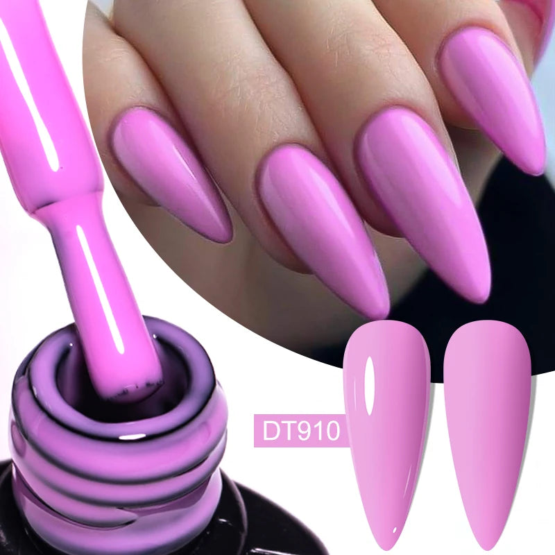 7ml Nude Rubber Base Gel, 68 Colors, DIY Nail Art Supplies Gel for Nails Design, UV LED Soak Off, Easy to Apply, Long Lasting