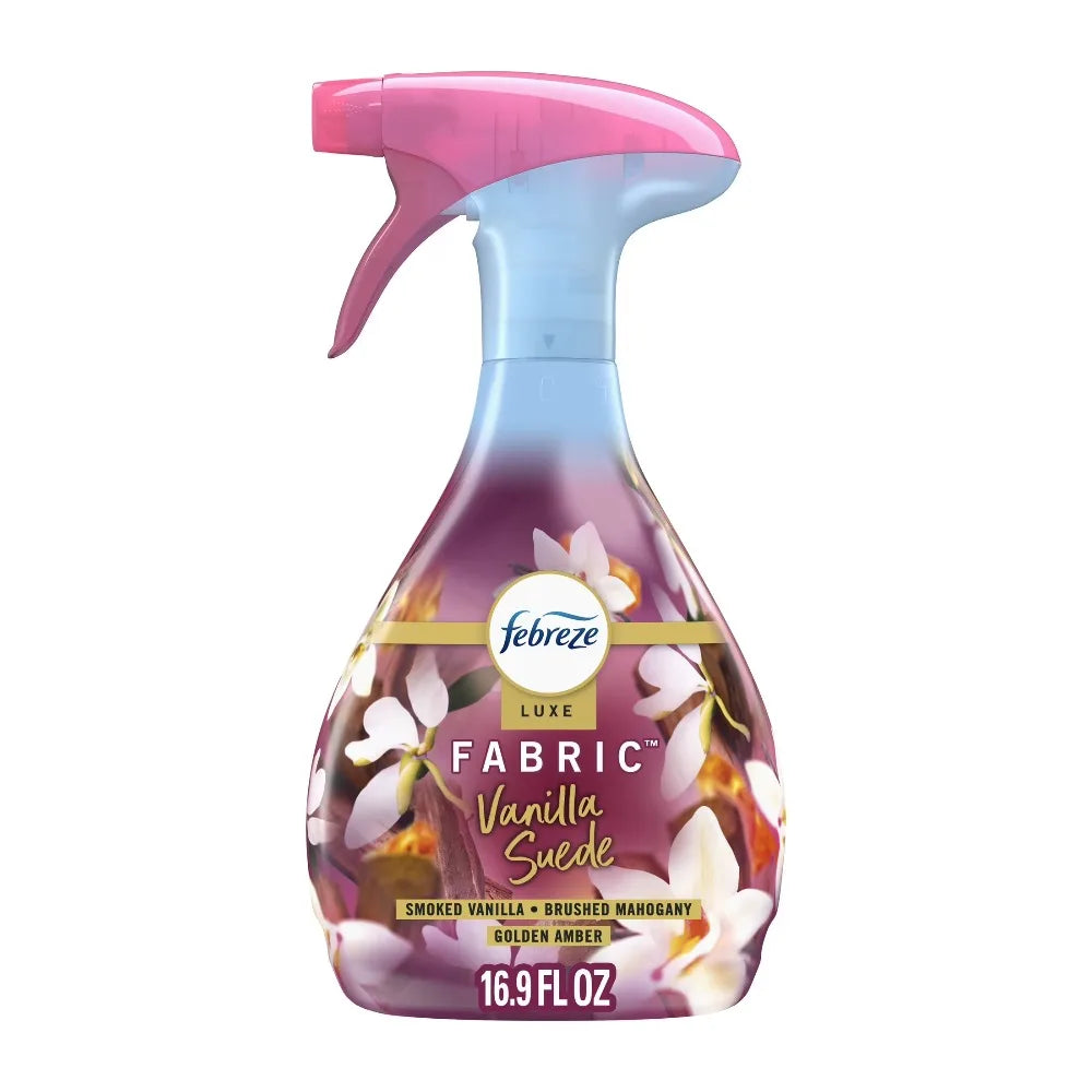 Fabric Refresher Spray Air Freshener Odor Eliminator for Home Vanilla Suede Scent 500ml