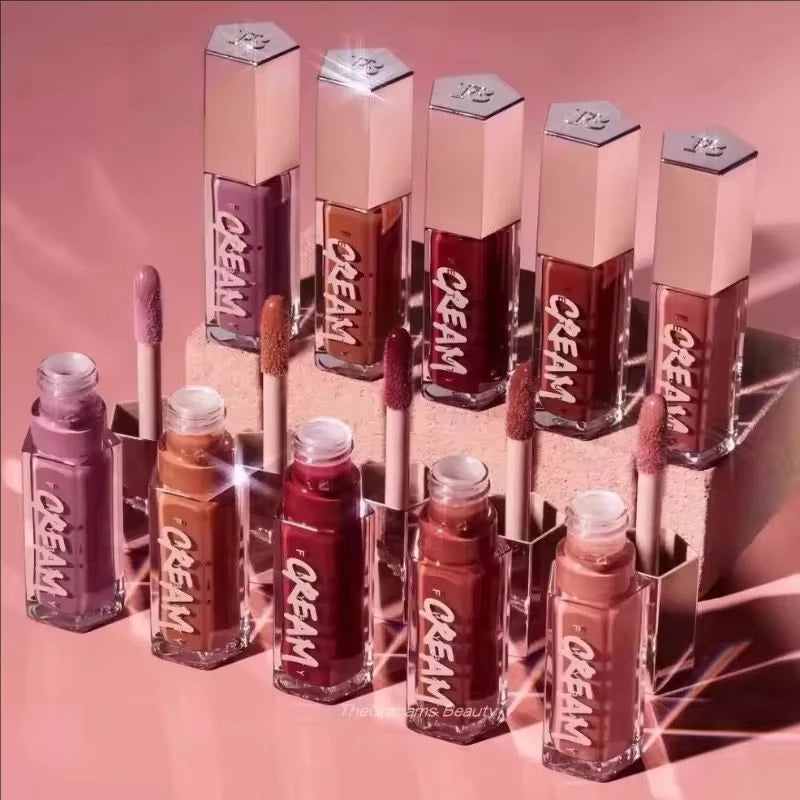 Luxury Fenty Beauty Mirror Water Light Flowing Lip Gloss Lasting Moisturizing High-saturation Color Shining Lip Gloss Makeup