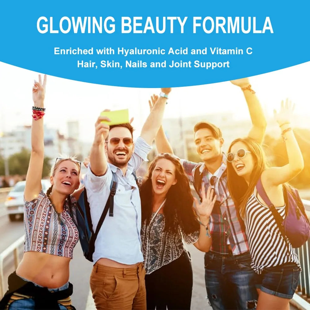 Advanced Collagen Supplement - with Hyaluronic Acid, Supports Skin & Hair Health, Boosts Immunity & Maintains Overall Well-being
