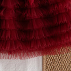 New Autumn And Winter Thick And Warm Baby Girl Dress, Sweet Red Bow Children'S Clothing For Babies Aged 9 Months To 3 Years Old