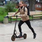 Electric Scooters for Adults&Teen, 550W Motor 19Mph Top Speed E-Scooter, 19 Miles Range, Folding w/Side Lights, UL2272 Dual Brake & App