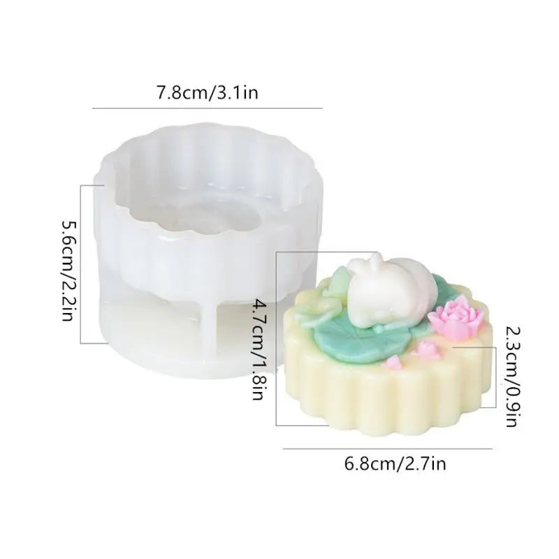 Creative Rabbit Milk Pudding Silicone Mold Custard Mold Cute Cartoon Jelly Cake Cake Mold Cake Decoration Baking Bakery Tool