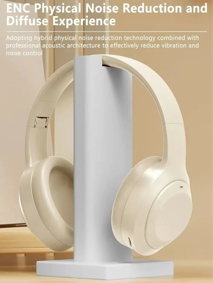Over Ear HIFI Stereo Headsets Wireless Bluetooth Headphones Sports Gaming Earphones with HD Mic Support TF/AUX noise reduction