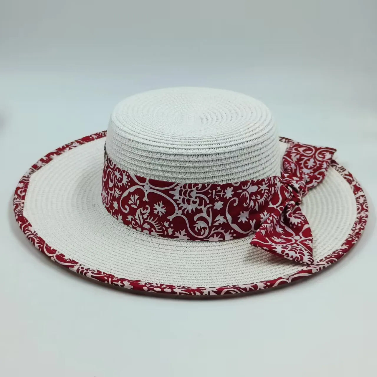 hats beach hat bohemian flat brim hat hand woven straw hat ladies summer vacation travel sun hat