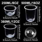50PCS Disposable U-shaped Cup Party Gathering Birthday Meeting Disposable U-shaped Plastic Cups Meeting Weddings  Party