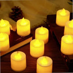 24/50Pcs Flameless Flickering LED Candles Light Warm Light With On/Off Switch Battery Powered For Wedding Christmas Home Decor