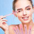 13pcs Premium Synthetic Nylon Bristle Makeup Brush Set - Soft, Gentle, and Cruelty-Free for Flawless Foundation, Blush, Powder,